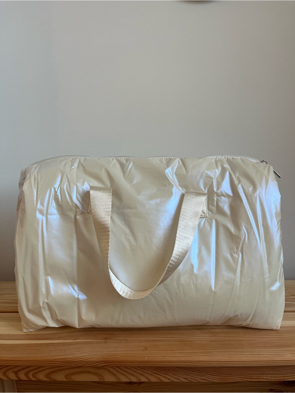 Marc Jacobs White Nylon Star-Print Travel Duffel - Picture 3 of 3